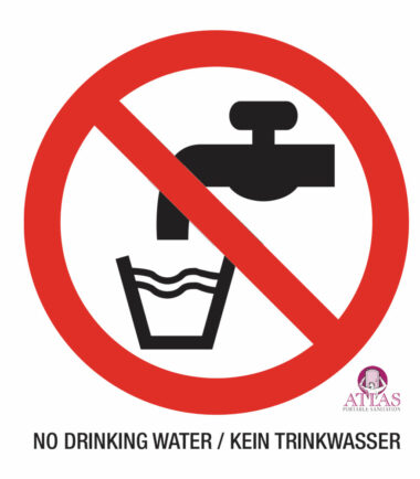 No Drinking Water sticker
