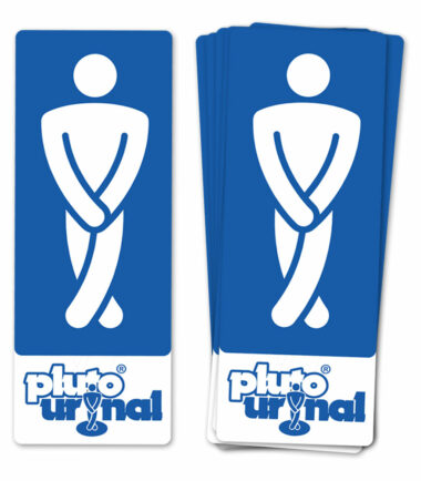Men's room sticker