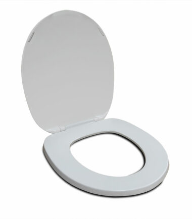 white toilet seat
