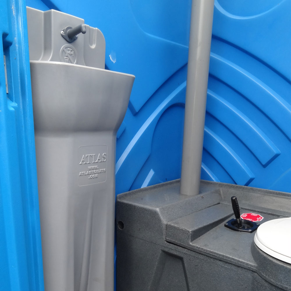 Universal hand wash station Obbe fits in every portable toilet