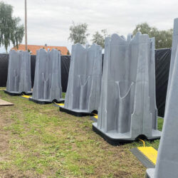 connected mobile urinals