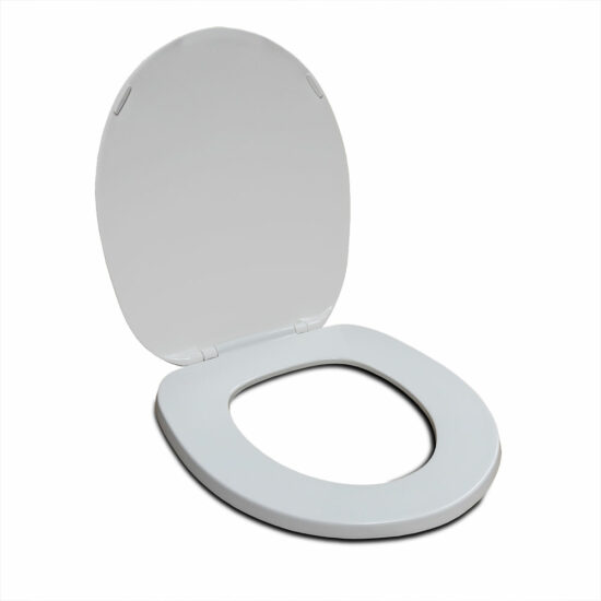 white toilet seat